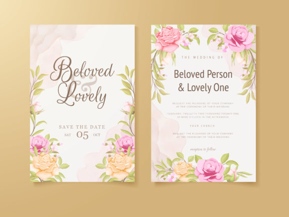 Download Wedding Invitation Card Flower Design - Invitation Collection