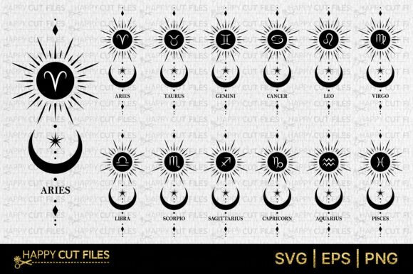 Download Zodiac Sign Celestial Magic Mystical Svg - Mystic Collection