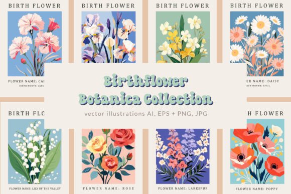 Download Birth Month Flower Market Wall Art - Wall Collection