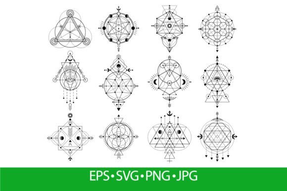 Download Sacred Geometry Figures, Abstract Mystic - Mystic Collection