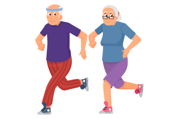Download Old Man and Woman Jogging Together. Seni - Woman Collection