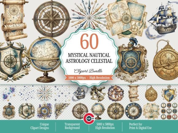 Download Mystical Nautical Astrology Celestial - Mystic Collection