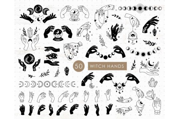 Download Witch Hands,k Mystic Moon - Mystic Collection